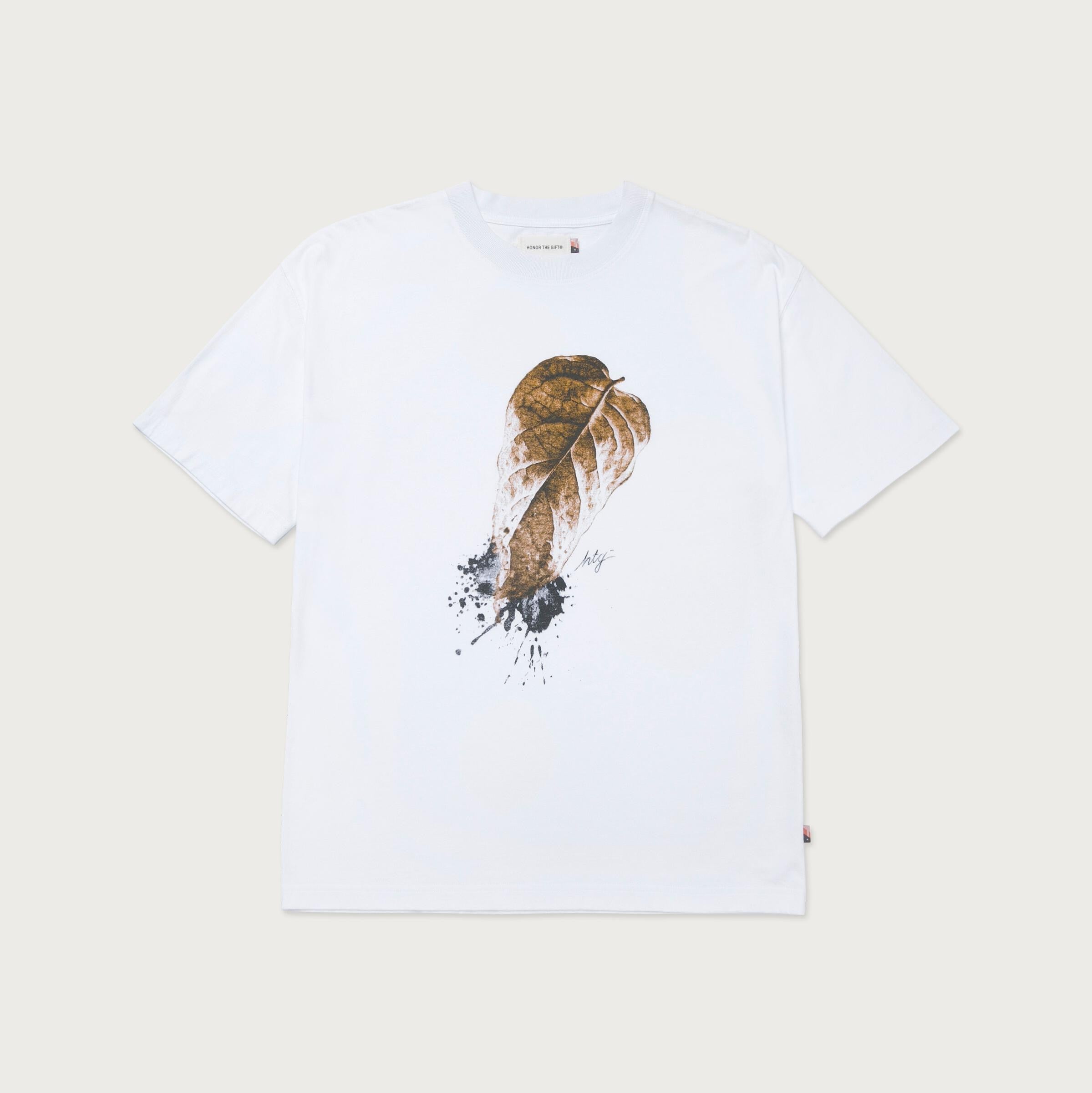 Honor The Gift D-Holiday Htg Leaf SS Tee - White