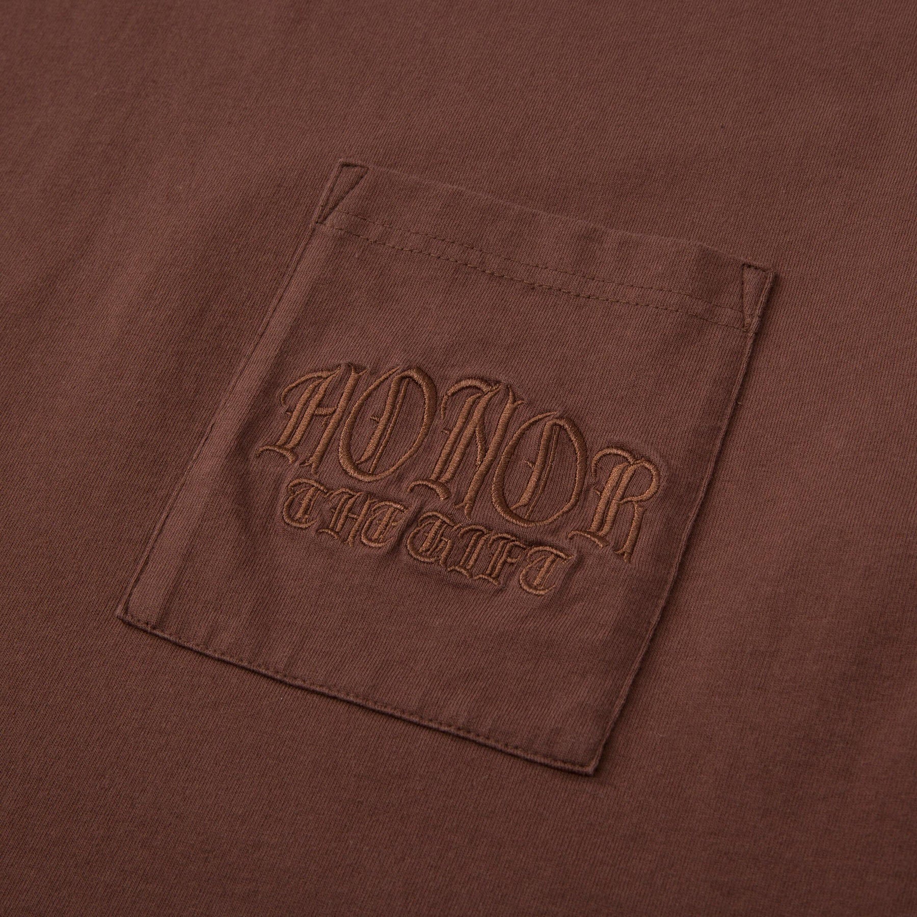 Honor The Gift C-Fall Embroidered Pocket Tee - Brown