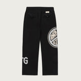 Honor The Gift A-Spring Peace Print Trouser Pant - Black