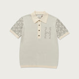 Honor The Gift A-Spring Knit H Pattern Polo - Bone