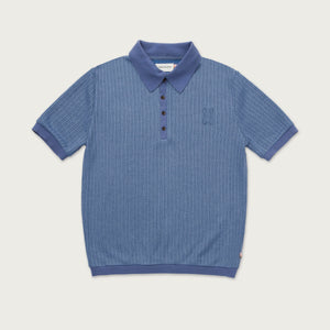 Honor The Gift B-Summer Knit Polo Shirt - Blue