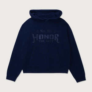 Honor the Gift Art Knit Hoodie – Navy