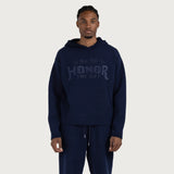 Honor the Gift Art Knit Hoodie – Navy