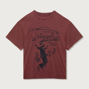 Honor the Gift In The Spirit Tee – Burgundy