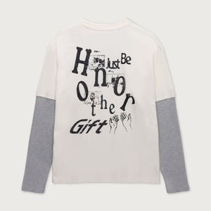 Honor The Gift A-spring Just Be L/s Tee - White