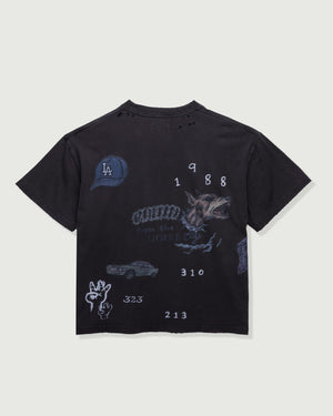 Honor the Gift All Over Los Angeles Tee - Black