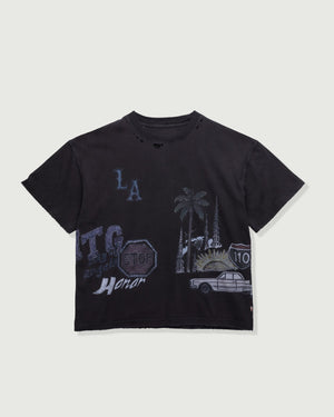 Honor the Gift All Over Los Angeles Tee - Black