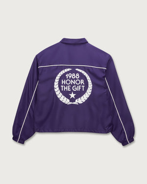 Honor the Gift Honeycomb Ripstop Track Jacket - Purple