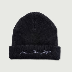 Honor the Gift Script Beanie - Black