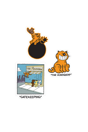 The Hundreds Heathcliff Sticker Pack - Multi