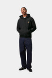 Carhartt WIP Hooded American Script Sweat - Black