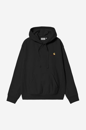 Carhartt WIP Hooded American Script Sweat - Black