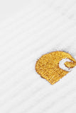 Carhartt WIP Chase Socks – White/Gold