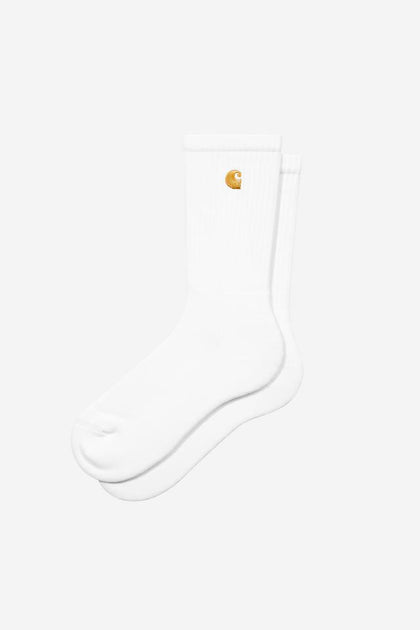 Carhartt WIP Chase Socks – White / Gold