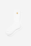 Carhartt WIP Chase Socks – White/Gold