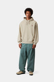 Carhartt WIP Hooded Vista Sweatshirt – Fleur De Sel, Garment Dyed
