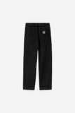 Carhartt WIP Flint Pant - Black Garment Dyed