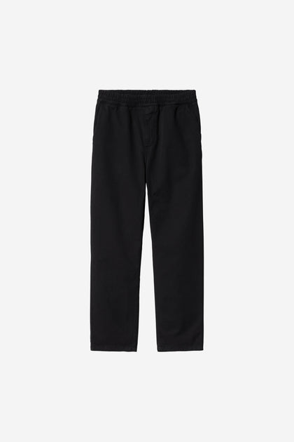 Carhartt WIP Flint Pant - Black Garment Dyed