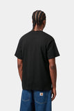 Carhartt WIP S/S Script Embroidery T-Shirt - Black / White