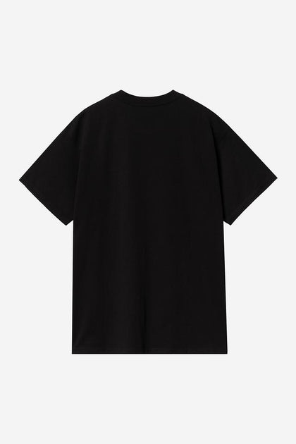 Carhartt WIP S/S Script Embroidery T-Shirt - Black / White