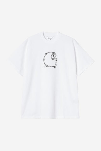 Carhartt WIP S/S Barbwire C T-Shirt – White