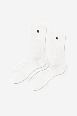 Carhartt WIP Madison Pack Socks - White / Black + White / Black