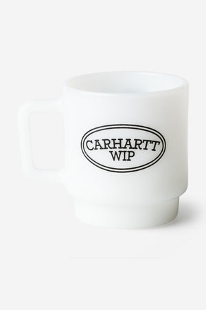 Carhartt WIP Hugging Cats Glass Mug - White