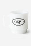 Carhartt WIP Hugging Cats Glass Mug - White