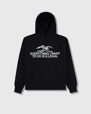 Pleasures Illegal Hoodie - Black