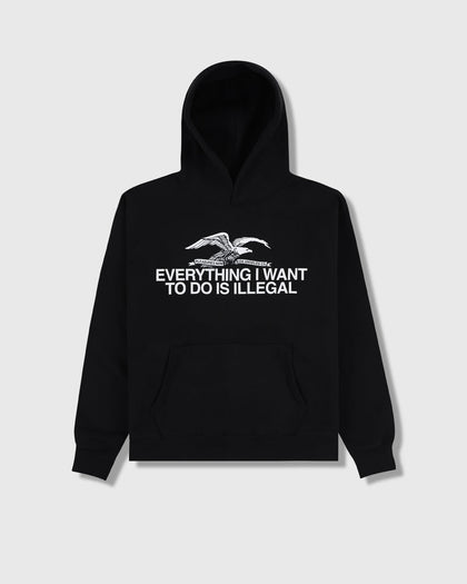 Pleasures Illegal Hoodie - Black