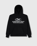 Pleasures Illegal Hoodie - Black