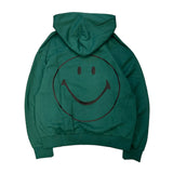 Market Smiley Core Zip Hoodie - Dark Green