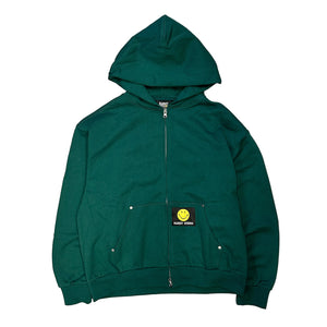 Market Smiley Core Zip Hoodie - Dark Green