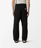 Carhartt WIP Double Knee Pant – Black, Rinsed