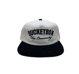Bucket Box Corduroy Hat - Black/White
