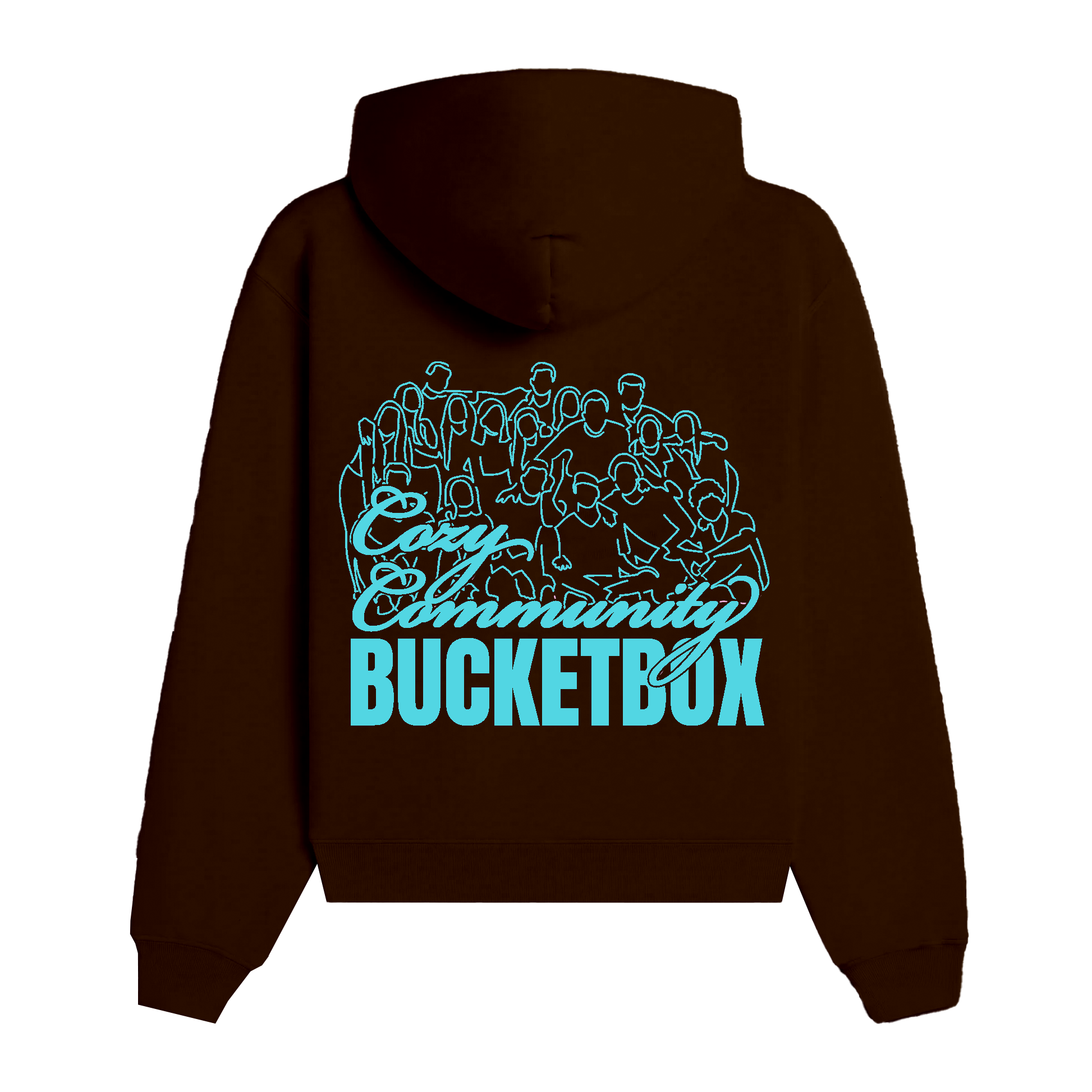 Bucket Box Hoodie - Brown