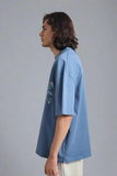 Fluttery Map Tshirt - Blue