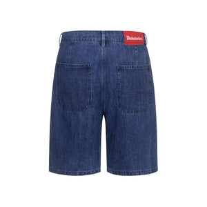 No Bad Vibez Denim Jort - Blue