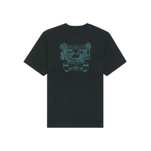 Galag Garage 500 Tee - Black