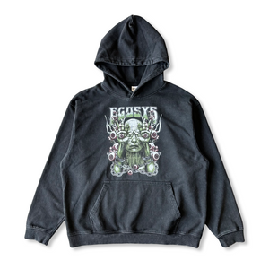 Ego System V3.0 Green Eyed Hoodie - Washed Black