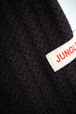 Jungles Jungles Zip Up Boxy Knit – Black