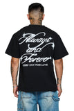 Keep Out Fake Love 4Ever Always Tee - Off Black