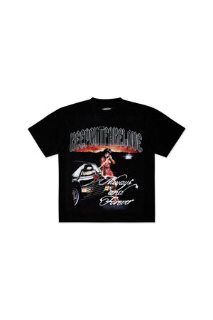 Keep Out Fake Love 4Ever Always Tee - Off Black