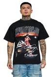 Keep Out Fake Love 4Ever Always Tee - Off Black