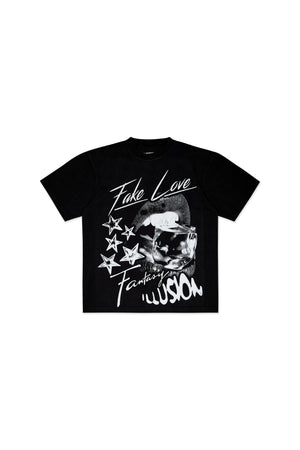 Keep Out Fake Love Above The Lies Tee - Off Black