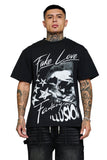 Keep Out Fake Love Above The Lies Tee - Off Black