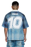 Keep Out Fake Love D10S Button-Up - Royal Blue