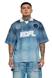 Keep Out Fake Love D10S Button-Up - Royal Blue