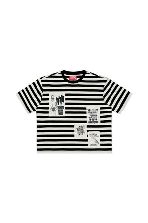 Keep Out Fake Love Gifted Button-Up - Black/White