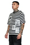 Keep Out Fake Love Gifted Button-Up - Black/White